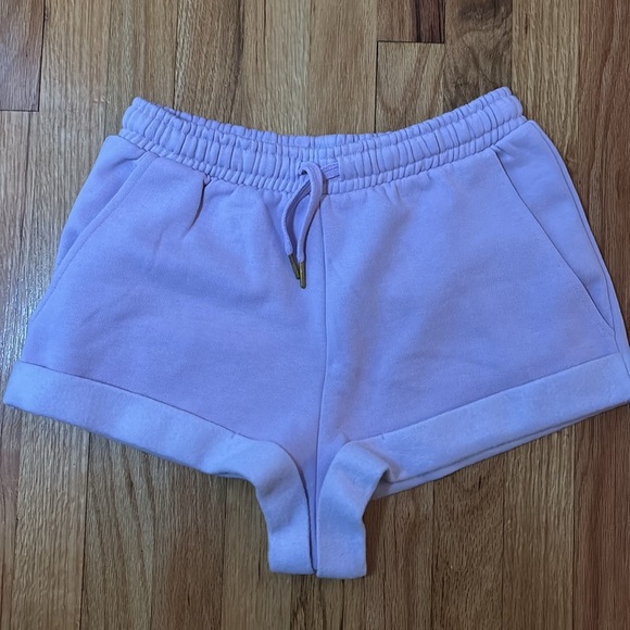 WeWoreWhat High Waist Shorts Women’s Lavender Athleisure - Picture 4 of 7